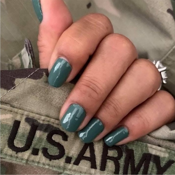 *Retired* Color Street: She’s a Trooper | Dark Green Military Fall Winter Chic - Picture 9 of 14